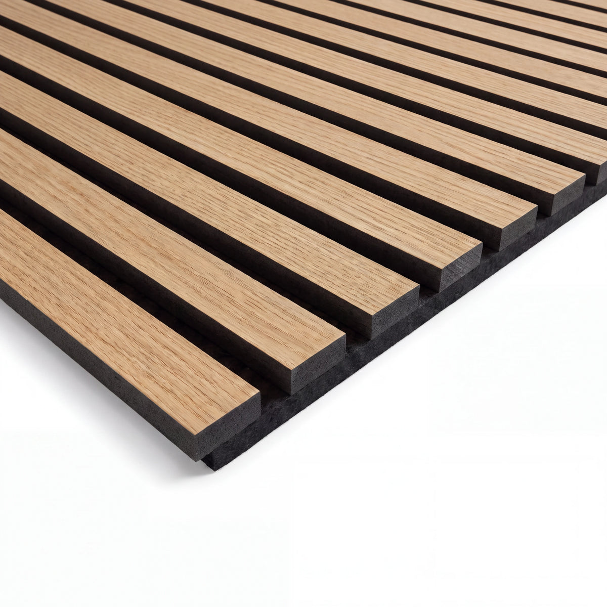 Akustikpaneel Premium Eiche – Filz Schwarz 244 × 60 cm