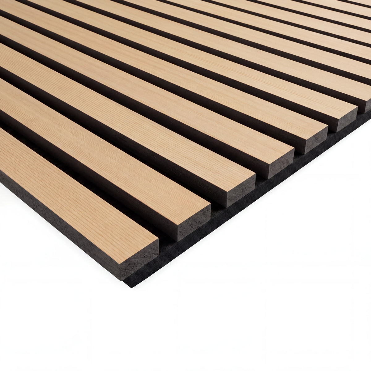 Akustikpaneel Premium Kiefer – Filz Schwarz 244 × 60 cm
