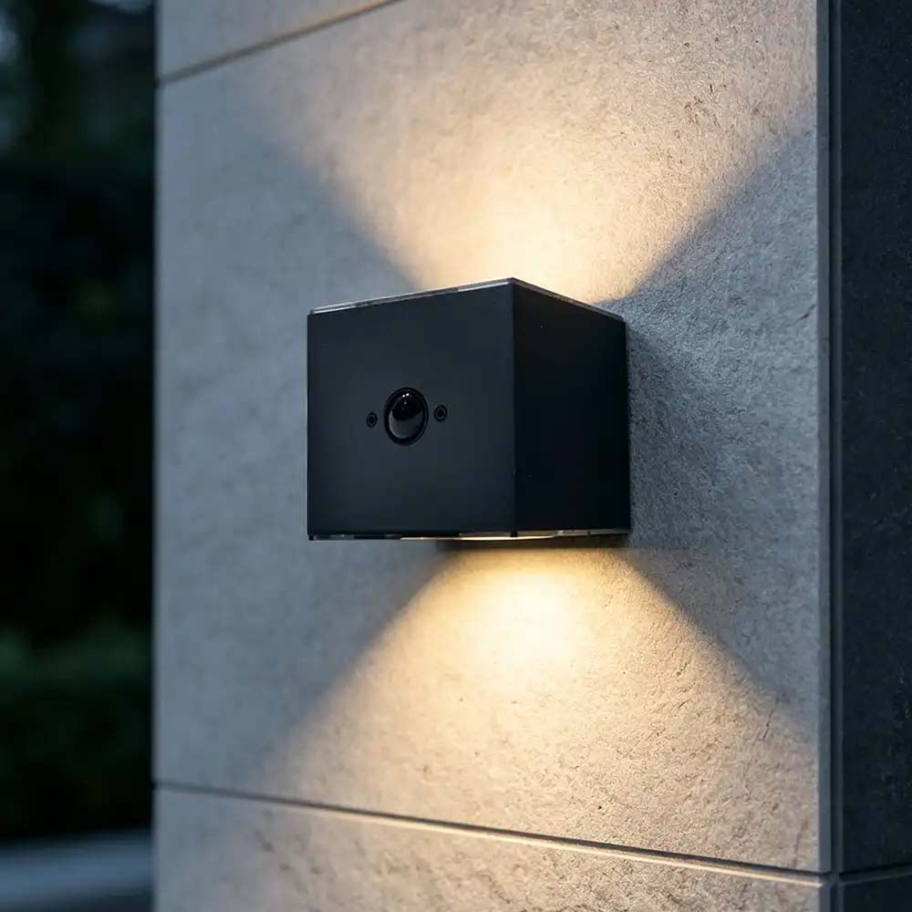 LED Solar Wand- und Zaunleuchte Edge 4er Set