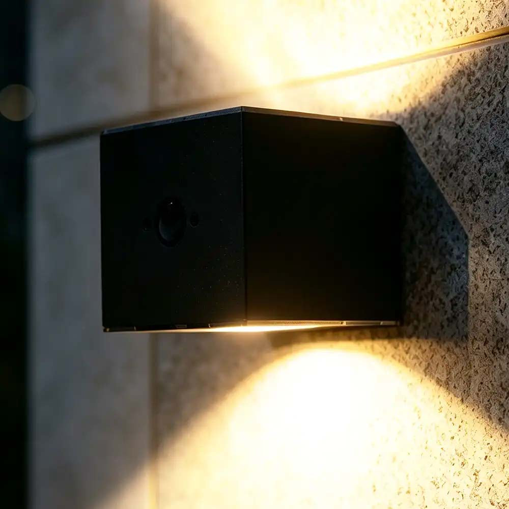 LED Solar Wand- und Zaunleuchte Edge 4er Set