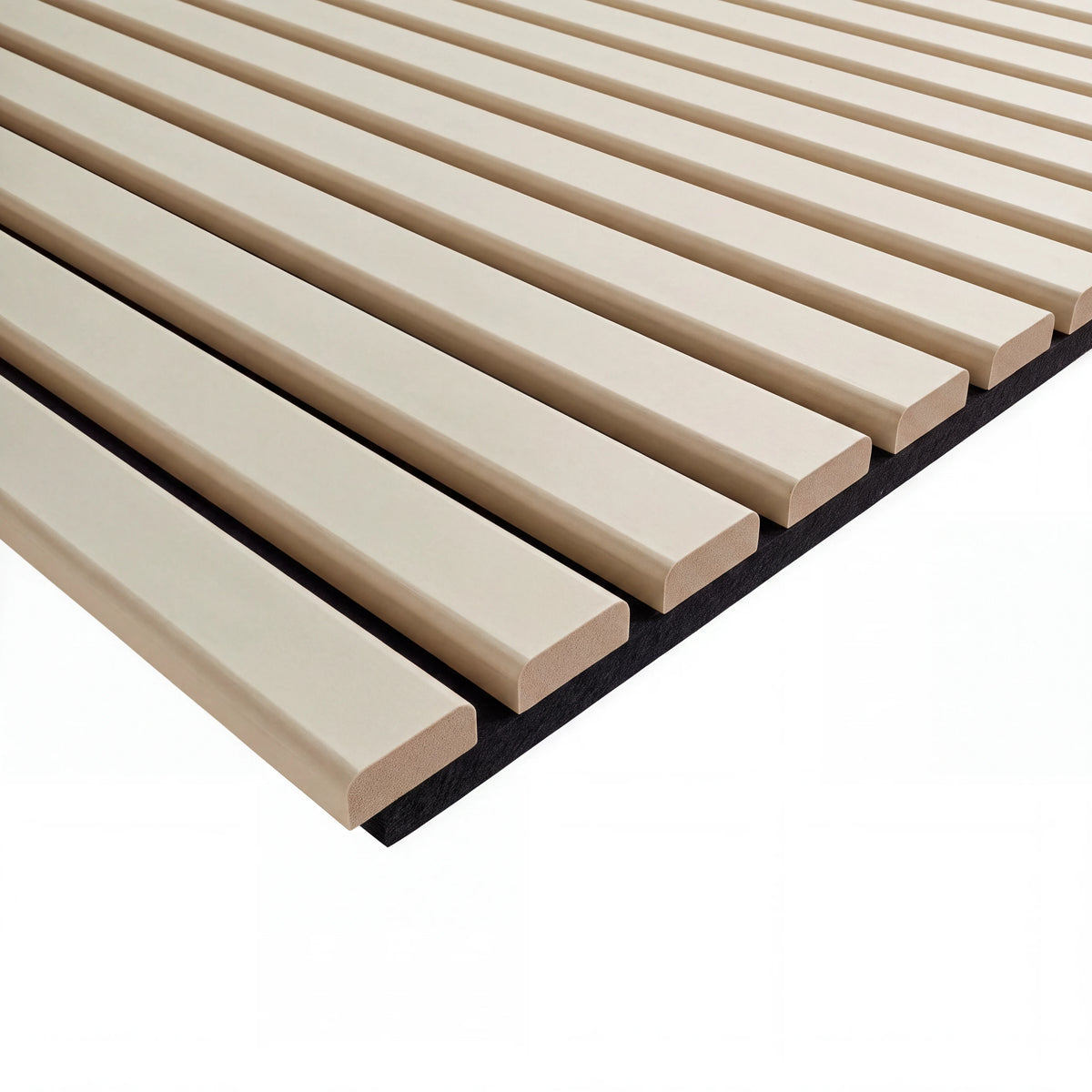 Akustikpaneel Premium Sand – Filz Schwarz 244 × 60 cm