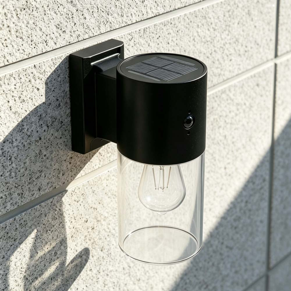 Solar Außenwandleuchte Column 2er Set