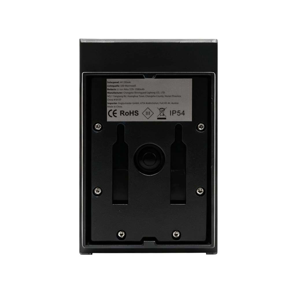 Solar Außenwandleuchte Edge 2er Set