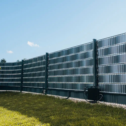 Solarmodule Doppelstabzaun