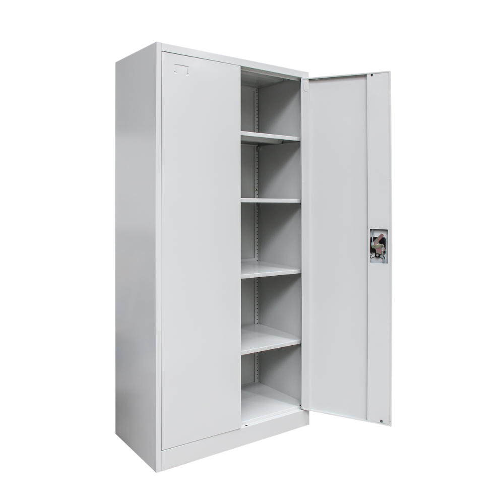 Stahlschrank XL Lichtgrau 1950 x 900 x 450 cm