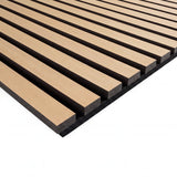 Akustikpaneel Premium Kiefer – Filz Schwarz 244 × 60 cm