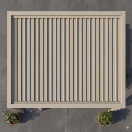 SkyShade Pro 3x4m Aluminium-Pergola mit LED & App-Steuerung – Seidengrau