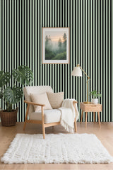 Akustikpaneel Premium Salbei – Filz Schwarz 244 × 60 cm