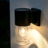 Solar Außenwandleuchte Column 2er Set