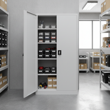 Stahlschrank XL Lichtgrau 1950 x 900 x 450 cm