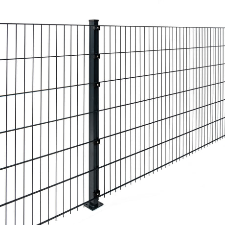 Doppelstabmattenzaun 6/5/6 mm Anthrazit